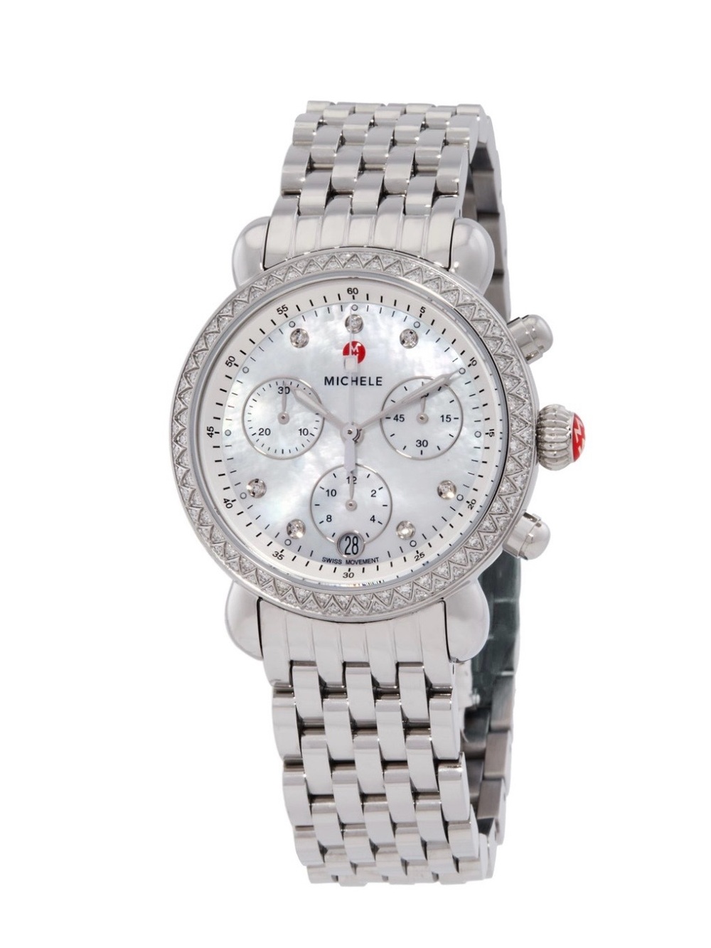 Michele CSX Quartz Diamond Ladies Watch